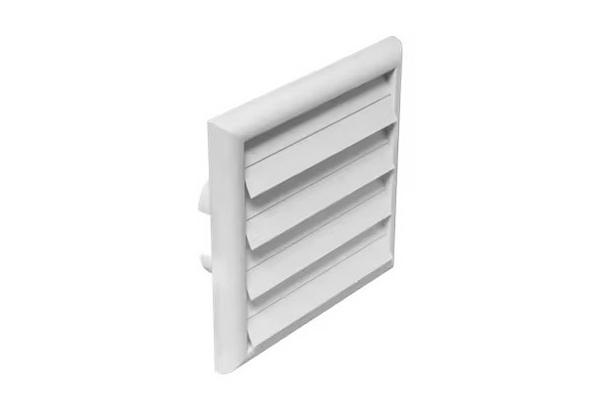 Pravokotna rešetka z loputami 180x180 mm s priključki različnih dimenzij – bela, Electrolux M2CKCF12U