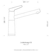 Kuhinjska armatura Schock SC-510 554003 Magma NIZKOTLAČNA