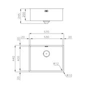 Pomivalno korito FOSTER KE Gun Metal 4453 846