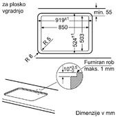 Plinska kuhalna plošča Bosch PPS9A6B90