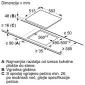 Steklokeramična kuhalna plošča Bosch PKF645CA2E