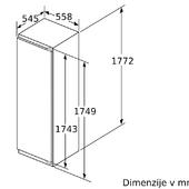 Vgradni hladilnik Bosch KIF81PFE0