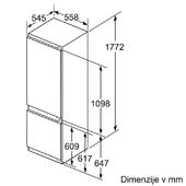 Vgradni hladilnik z zamrzovalnikom Bosch KIS87AFE0