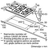 Plinska kuhalna plošča Bosch PPS9A6B90