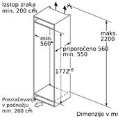 Vgradni hladilnik Bosch KIF81PFE0