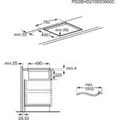 Indukcijska plošča z napo Electrolux KCC85450