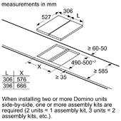 Domino plinska kuhalna plošča Bosch PRB3A6B70