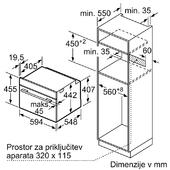 Vgradna kompaktna pečica s funkcijo pare Bosch CSG656BS2