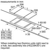 Domino plinska kuhalna plošča Bosch PRB3A6B70