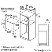 Vgradna mikrovalovna pečica Bosch BFL554MS0