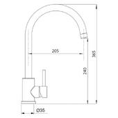 Set pomivalno korito SCHOCK Formhaus D-100L Nero & armatura SCHOCK Prima 533027S Black