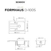 Pomivalno korito SCHOCK Formhaus D-100S Nero