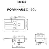 Pomivalno korito SCHOCK Formhaus D-150L Croma