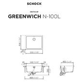 Pomivalno korito SCHOCK Greenwich N-100L Stone