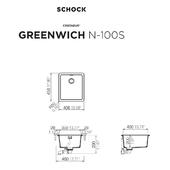 Pomivalno korito SCHOCK Greenwich N-100S Silverstone