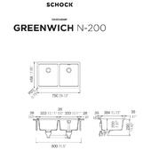 Pomivalno korito SCHOCK Greenwich N-200 Stone