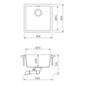 Pomivalno korito SCHOCK Kaia N-100 Magnolia