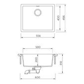 Pomivalno korito SCHOCK Kaia N-100L Berry