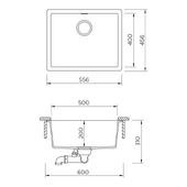 Pomivalno korito SCHOCK Kaia N-100L Berry