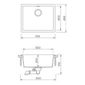 Pomivalno korito SCHOCK Kaia N-100L Berry