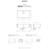 Pomivalno korito SCHOCK Kaia N-100XL Stone