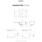Pomivalno korito SCHOCK Manhattan D-100L Croma