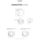 Pomivalno korito SCHOCK Manhattan D-100S Croma