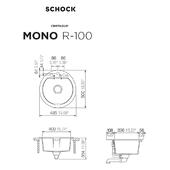 Pomivalno korito SCHOCK Mono R-100 Magma