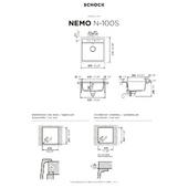 Pomivalno korito SCHOCK Nemo N-100S Nero
