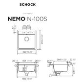 Pomivalno korito SCHOCK Nemo N-100S Onyx