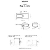 Pomivalno korito SCHOCK Tia D-100L Stone