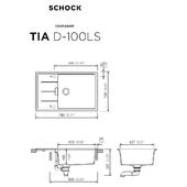 Pomivalno korito SCHOCK Tia D-100LS Stone