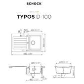 Pomivalno korito SCHOCK Typos D-100 Asphalt