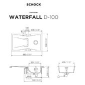 Pomivalno korito SCHOCK Waterfall D-100 Magma