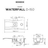 Pomivalno korito SCHOCK Waterfall D-150 Stone