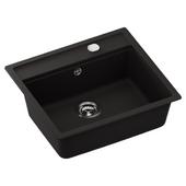 Set pomivalno korito SCHOCK Nemo N-100 Nero & armatura SCHOCK Kantus 534127S Black