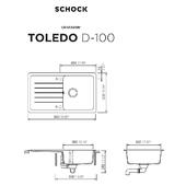 Pomivalno korito SCHOCK Toledo D-100 Magma